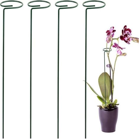 Lot de 20 piquets verts pour plantes de jardin de 35 cm (1/4)
