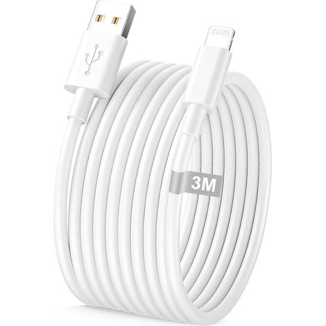 Cable Phone 3 mètre [Certifié MFi],Cable USB vers Lightning cable Chargeur (1/5)