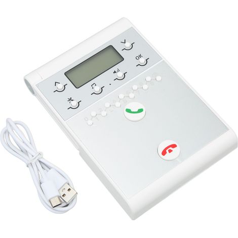 Interphone sans fil duplex intégral, système bouton d'appel mains libres, réseau de messagerie avec câble USB (1/5)