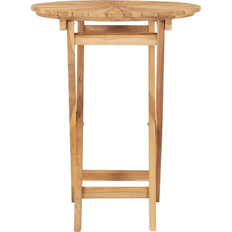Maison Exclusive - Gartentisch Klappbar Ø 60 cm Massivholz Teak