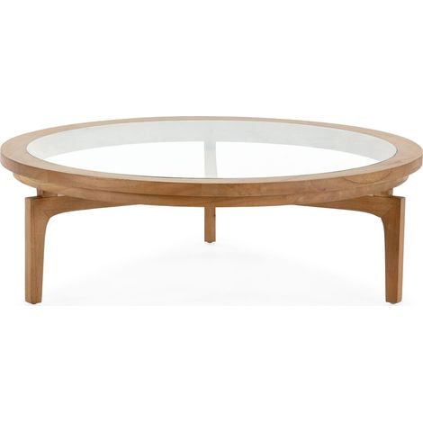 Table salon chaleureuse cèdre naturel - Charme cèdre nature bois clair (1/3)