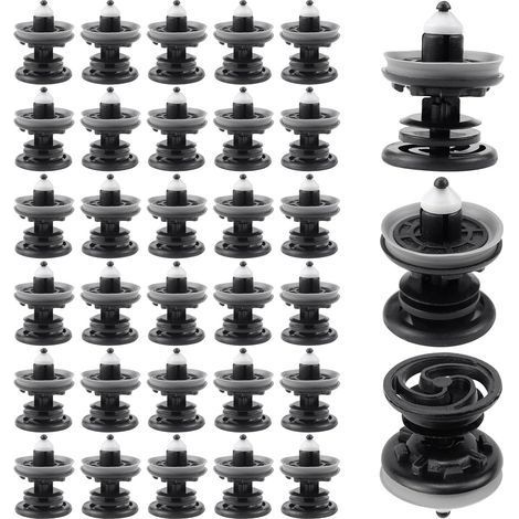 30 Pièces Clips de 7l6868243 Fixation Voiture Plastique pour Garniture Agrafe Panneau de Porte Intérieure Compatibles avec Golf 5 6 7 T4 T5 Passat Polo Skoda Caddy Audi A4 A5 A6 (1/5)