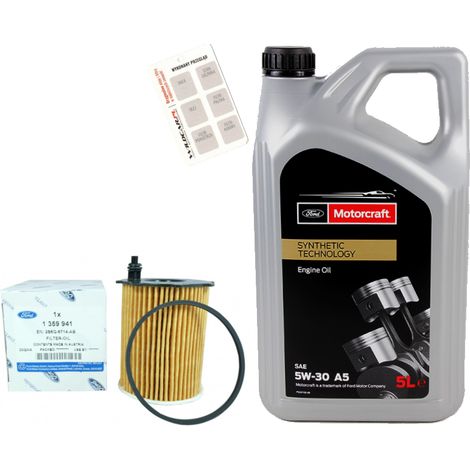 Filtro + olio 5W30 per Ford Fusion Courier 1.4 1.5 1.6 TDCi (1/4)