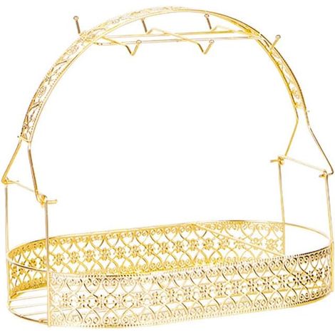 1 Porte-gobelet Métal, Support Tasses Acier Crochets, Rangement Vertical Cuisine Bar Restaurant (1/5)
