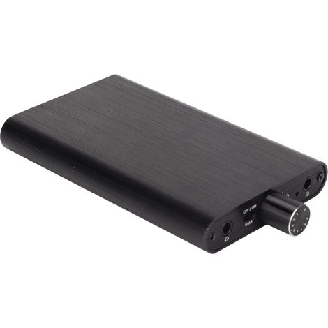 Amplificateur de casque 3,5 mm avec amplification des basses - sortie audio stéréo pour casque