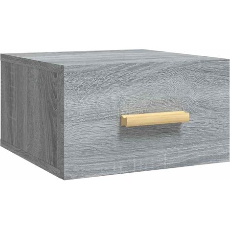 Maison Exclusive - Comodino a Muro Grigio Sonoma 35x35x20 cm (1/5)