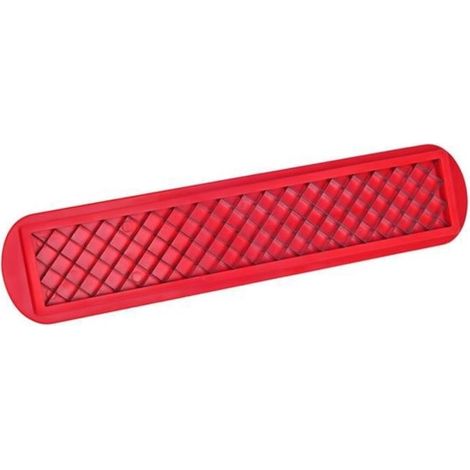 Lama per tagliare hot dog in acciaio inox, ideale per cucina, barbecue, picnic, campeggio e giardino, 25 cm, rossa. (1/5)