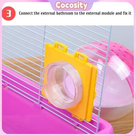 Cocosity Ensemble de tubes de Hamster Ensemble De Tubes Transparents Pour Cage à Hamster animalerie hygiene Couleur assortie (1/5)