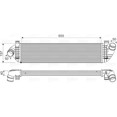 Intercooler, échangeur Valeo 818571 VOLVO 30680124 30741046 31280122 31283503