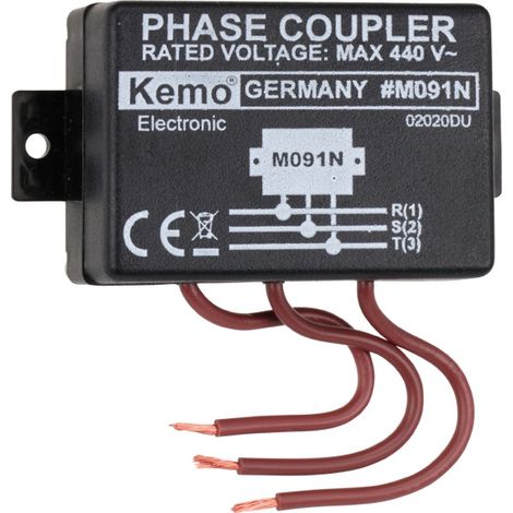 Kemo Powerline M091N Phasenkoppler Baustein Eingangsspannung (Bereich): 400 V/AC (max.) (1/3)