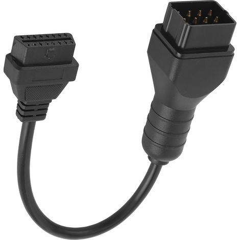 Câble de diagnostic OBD2, adaptateur 12 broches vers 16 broches, rallonge pour accessoires automobiles (1/5)