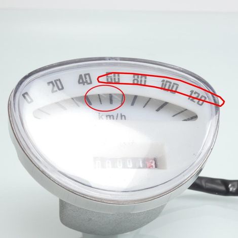 [PRODUIT D'OCCASION] Compteur RMS pour scooter Piaggio 125 Vespa primavera 1967 à 1983 (1/5)