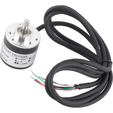 Inkrementeller magnetoelektrischer Drehgeber 600 P/R 5 V–24 V AB 2-phasig 6 mm Welle (1/5)