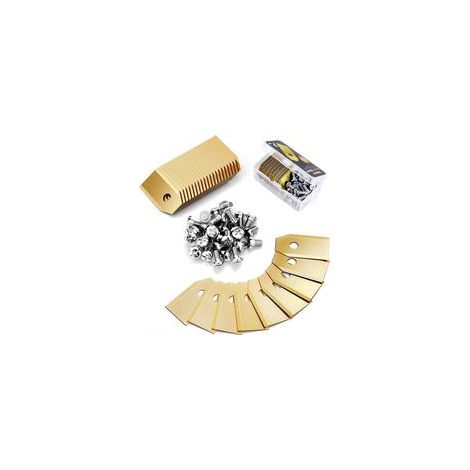 Lame Robot Tondeuse , 30 Lames de Rechange Universelles Couteau de Rechange Adapté à Toutes les Tondeuses à Gazon Robotiques Husqvarna Automower, Gardena, Yardforce H175