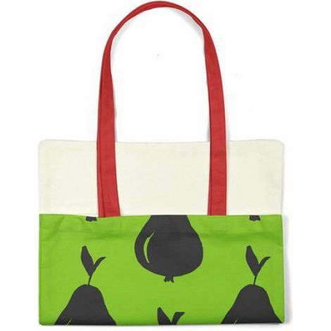 Sac Shopping - Coton - Vert - 70 x 34 cm - Porté Épaule - 1 Pièce (1/4)