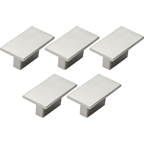 Lot de 5 poignées d'armoire tendance élégantes pour meubles traditionnels pour amélioration de la maison, poignées de tiroir en alliage de zinc, accessoires d'armoire de salle de bain, commode (1/5)