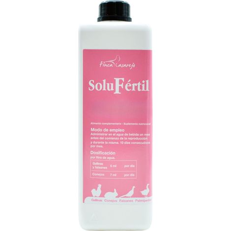 SoluFértil - Reproducción aves - Vitamina E, selenio y oligoementos esenciales durante la época de puesta - Ideal para la época de cría - 250 ml (ref.SFE)