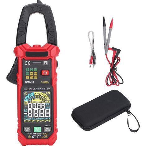 Digitales Zangenamperemeter, Multimeter, Spannungsprüfer (TRMS), Messung von Strom, Temperatur, Kapazität, Widerstand und Dioden