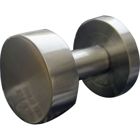 Südmetall Türknauf Eingangstür Edelstahl satiniert inkl. Stift & Schrauben flach Ø 52 mm