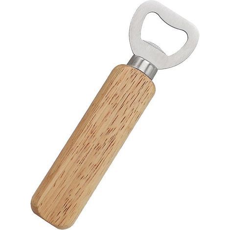 Personalized bottle opener with wooden handle. Happy Birthday, Father's Day, Christmas, Anniversary, Valentine's Day. Gift for him, son, brother, little one. (1/5)