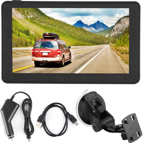 Navigateur GPS portable 7 pouces avec écran capacitif HD, 256 Mo de RAM et 8 Go de stockage, carte Europe incluse, système de guidage routier pour voiture (1/5)