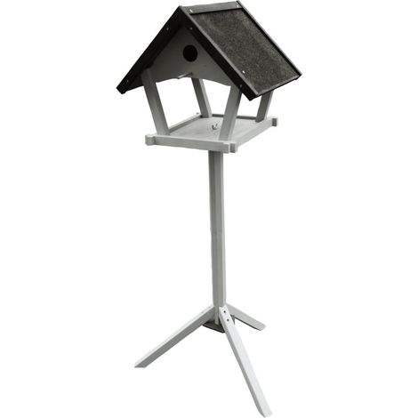 Mangiatoia Uccelli Supporto Tjorn 48x44x138 cm Grigio Chiaro FLAMINGO (1/2)