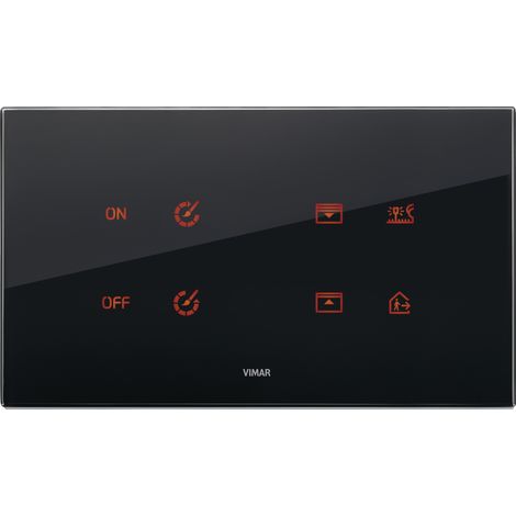 VIMAR - 21667.76 Placca 5MBS (2+blank+2) nero diamante