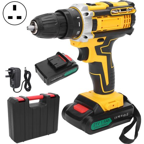 Perceuse électrique poignée pistolet sens horaire/antihoraire haute torsion tournevis perçage outil AC100-240V prise UK (1/5)