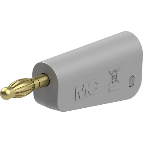 Stäubli LQ-4A-39 Laborstecker Stecker Stift-Ø: 4 mm Grau 1 St. (1/4)