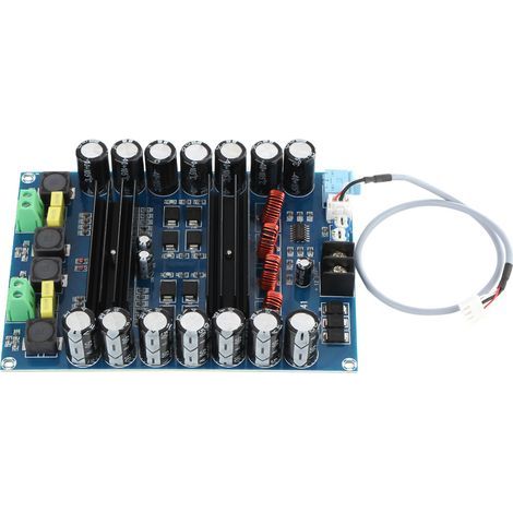 Amplificateur Audio Numérique TPA3116D2 2x150W, Alimentation 12V/24V, Carte Ampli 2 Canaux avec Fonction Boost (1/5)