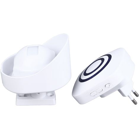 Alarme de porte sans fil pour allée, design divisé, détecteur de mouvement infrarouge, sonnette pour magasin, prise UE 110 à 240 V (1/5)