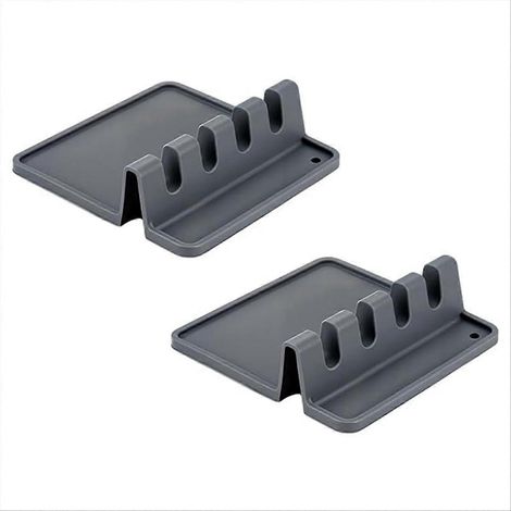 Set aus 2 Silikon-Pinselhaltern, rechteckiger Organizer mit 4 Fächern für dicke Pinsel, Trockengestell für Künstlerpinsel. (1/5)