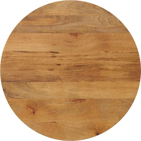 Tischplatte Ø 70x2,5 cm Rund Massivholz Mango (1/5)