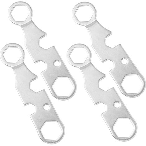 Set di 4 attrezzi multifunzione per skateboard, chiave inglese portatile in metallo, adatto per riparare skateboard e pattini a rotelle, per uso interno ed esterno. (1/5)