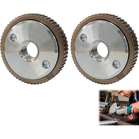 2 Pièces Ecrou Serrage Rapide M14, Ecrous Meuleuse Rapides, Écrous de Serrage Rapide M14 pour Meuleuses Angulaires, Installation Facile sans Outil, Compatibles avec Toutes les Marques (1/5)