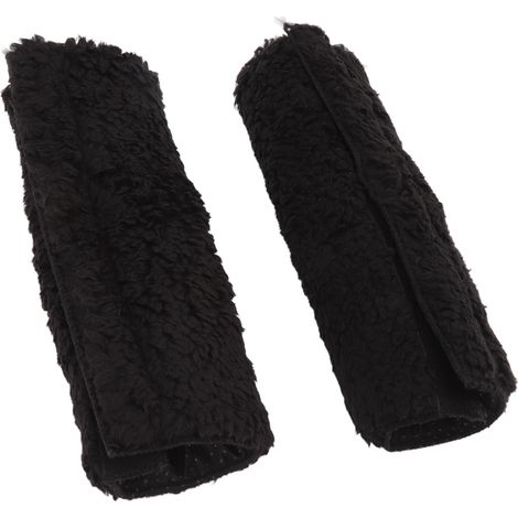 Lot de 2 coussins d'accoudoirs antidérapants et chauds en polaire berbère pour fauteuil de bureau ou chaise de gaming. (1/5)