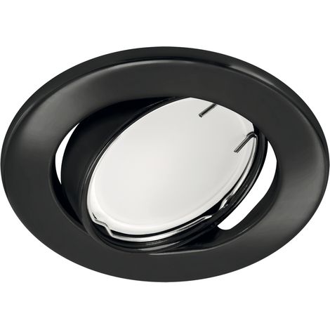 Plafonnier spot rond BONO C, noir (1/2)