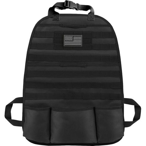 Tactical Car Seat Organizer with MOLLE Panel - Universal Protective Back Bag for Vehicle (1/5)