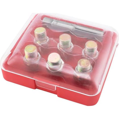 GDHZS- 6pcs kit de réparation du Filetage du Carter d'huile M13 x 1,25 mm Outil de Bouchon de vidange (1/5)