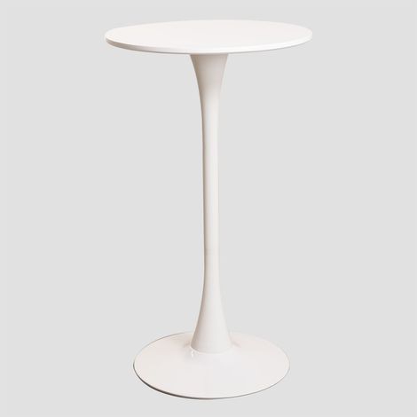 Tavolo alto rotondo in MDF e metallo (Ø60 cm) Ivet Style SKLUM