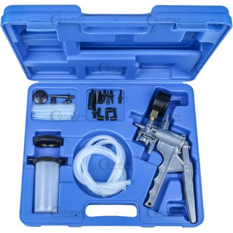 KIT CONTROLLO PRESSIONE POMPA MANUALE A VUOTO SPURGO FRENI VACUOMETRO CONDOR (1/5)