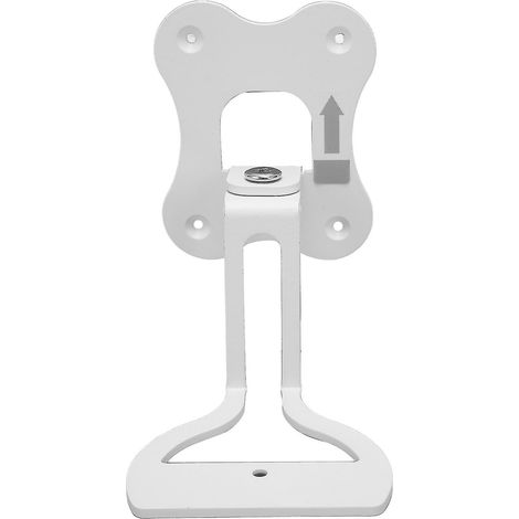 Support de fixation pour enceinte sans fil : métal épais, rotatif, peu encombrant, compatible avec Era 100 (blanc). (1/5)