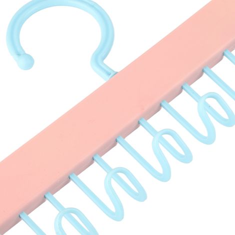 Platzsparender Kleiderbügel für Tanktops, BH-Organizer, gewellter Kleiderbügel mit Haken für Camisoles, Tops, BHs, Krawatten, Badeanzüge, Sommerkleider, rosa (1/5)