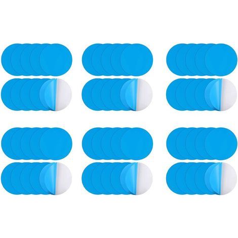 Patchs de Réparation Auto-Adhésifs pour Piscines, Lot de 60 Kits de Réparation de Piscine en PVC, Piscine de Réparation Sous-Marine Auto-Adhésive (1/4)