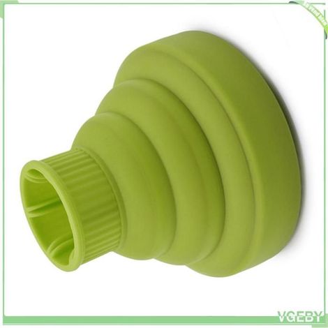 Diffuseur de sèche‑cheveux - FAFEICY - Pliable silicone - Vert - Pour cheveux bouclés - Ø 3,5–5 cm (1/5)