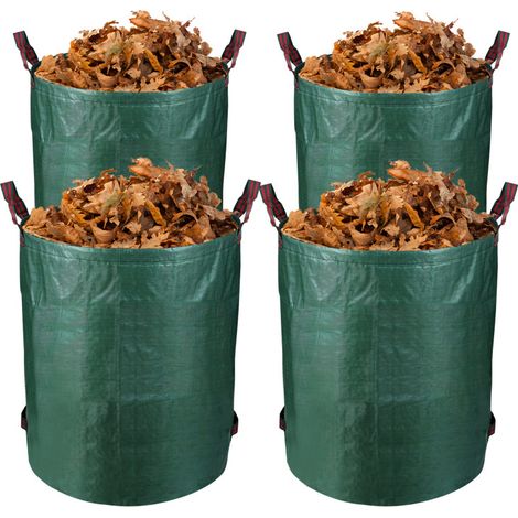 SWANEW Sacchi per rifiuti da giardino XXL Sacco per prato Contenitore per foglie 272L Sacchi per rifiuti da giardino Premium 4X (1/5)