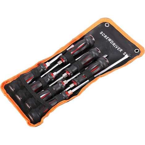 Kit de 7 tournevis magnétiques, haute résistance, multifonction, poignée ergonomique confortable (1/5)