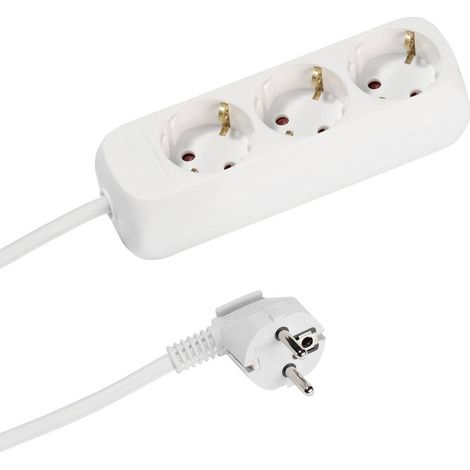 Vivanco VVELSTR3USCHW Multipresa Bianco 1 pz. (1/2)