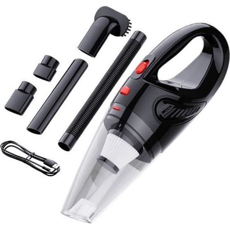 Aspirateur Puissant Rechargeable à Aspiration Cyclonique Charge Rapide pour Voiture, Maison, Poils D\'Animaux ACCESSOIRE (1/4)