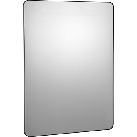 Mophorn Schminkspiegel zur Wandmontage, 0,15 Zoll dick, 36 x 48 Zoll großer Spiegel mit Rahmen aus Aluminiumlegierung und explosionsgeschützter Folie